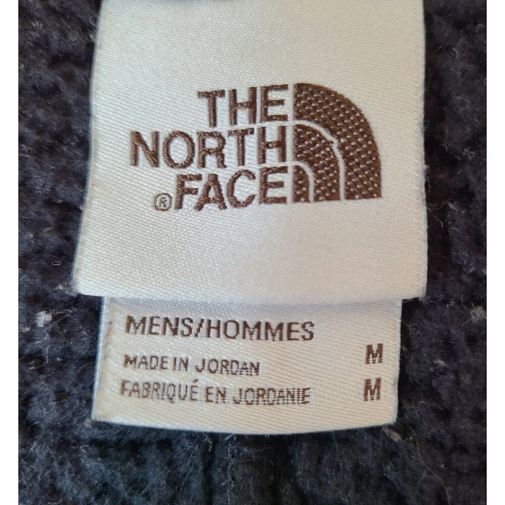 The North Face Sherpa Fleece Jacket Men's Medium Black Full Zip Pile Coat